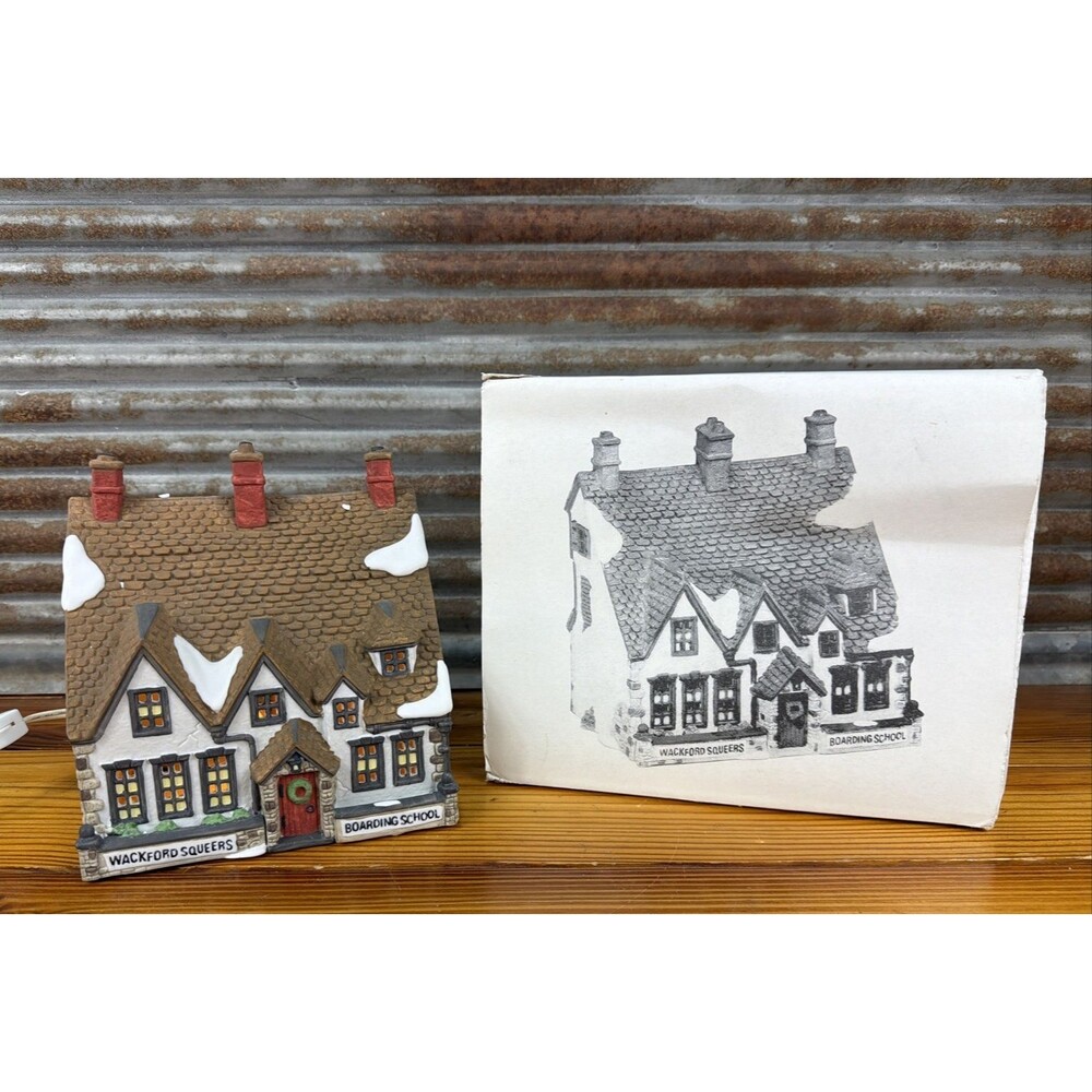 Department 56 Christmas Village Wackford Squeers Boarding School #5925-0 In Box